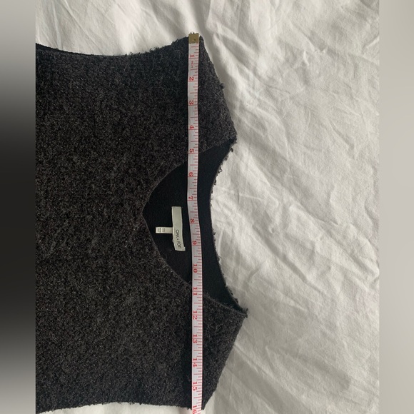 OAK + FORT Charcoal Grey Mid-length Vest w/Pockets - Picture 9 of 10